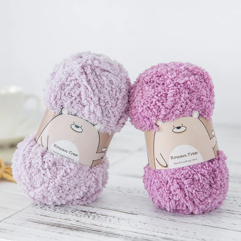 Супер мягкая окрашенная объемная синель вязальная пряжа Yarncrafts из полиэстера ручной