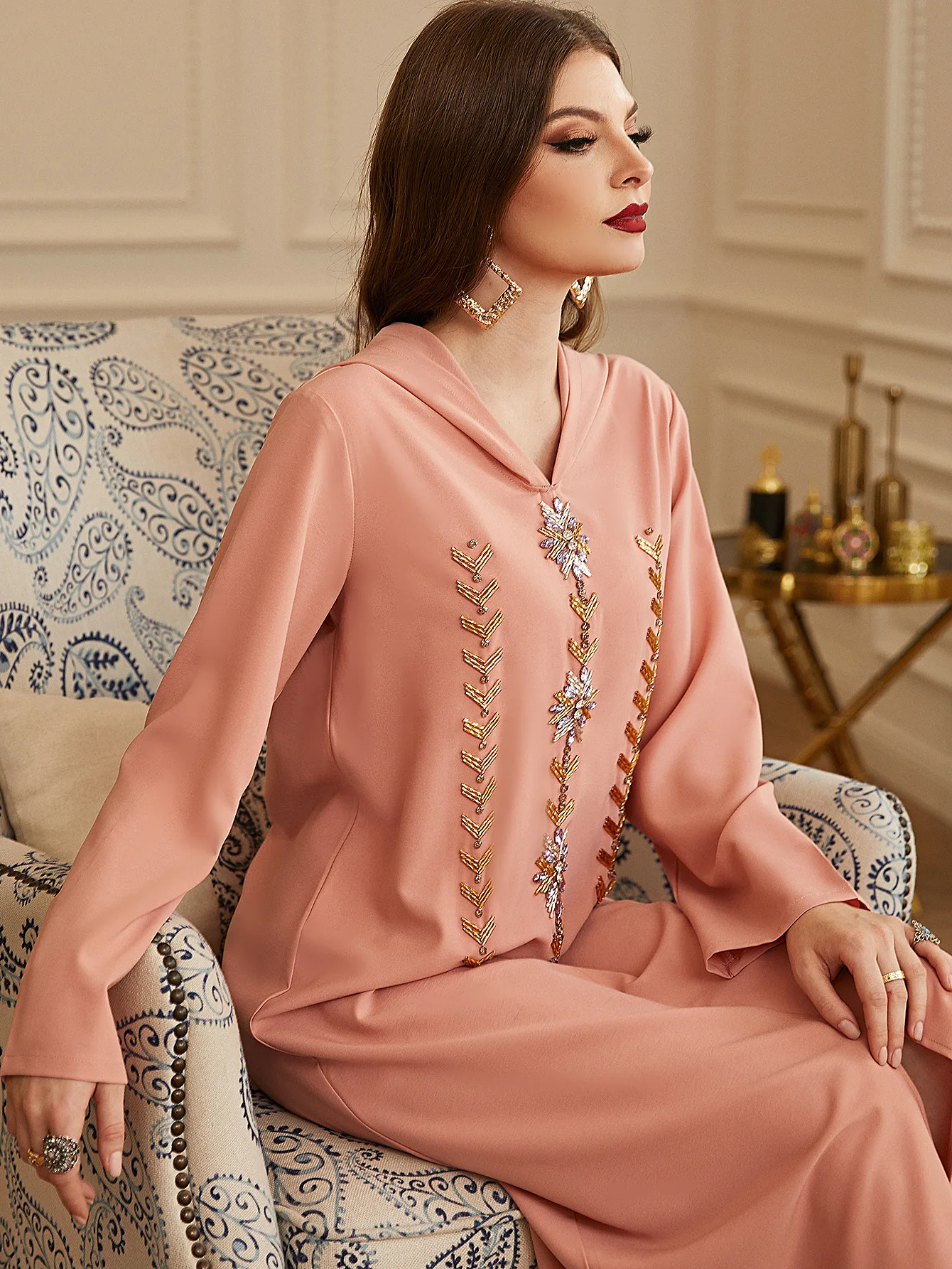 Caftan Marocain Abaya Дубай Турция ислам кафтан мусульманский хиджаб африканские платья для женщин Арабская мусульманская одежда Djellaba Femme
