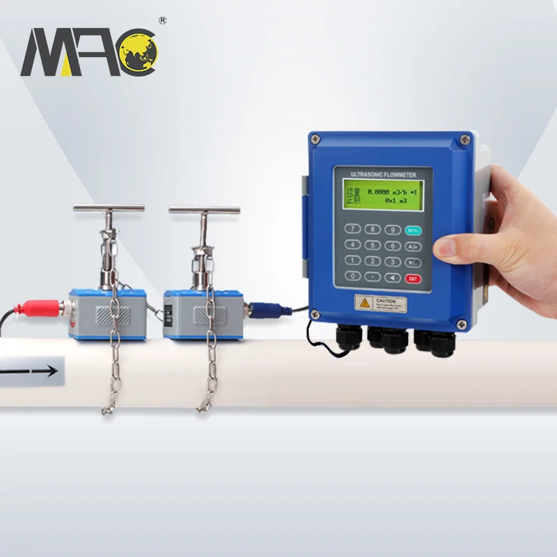 Wall Mounted Ultrasonic Flow Meter Measurement Sensor Flowmeter Sensor Price