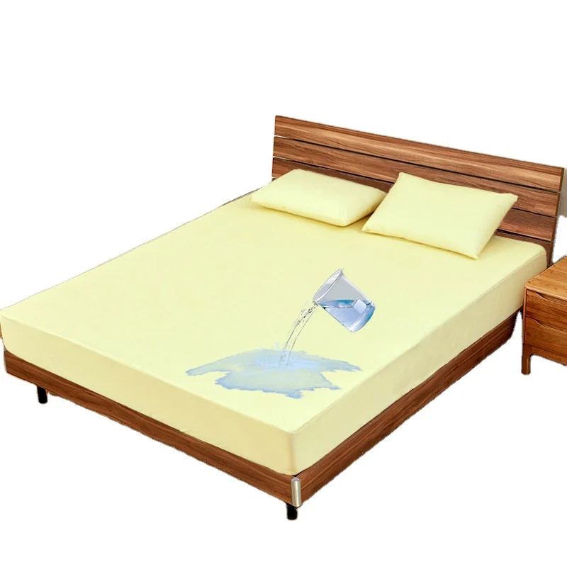 Soft Quilted Fitted Breathable Waterproof Mattress Pad Cover Bed Wetting Noiseless Sheet Mattress Protector