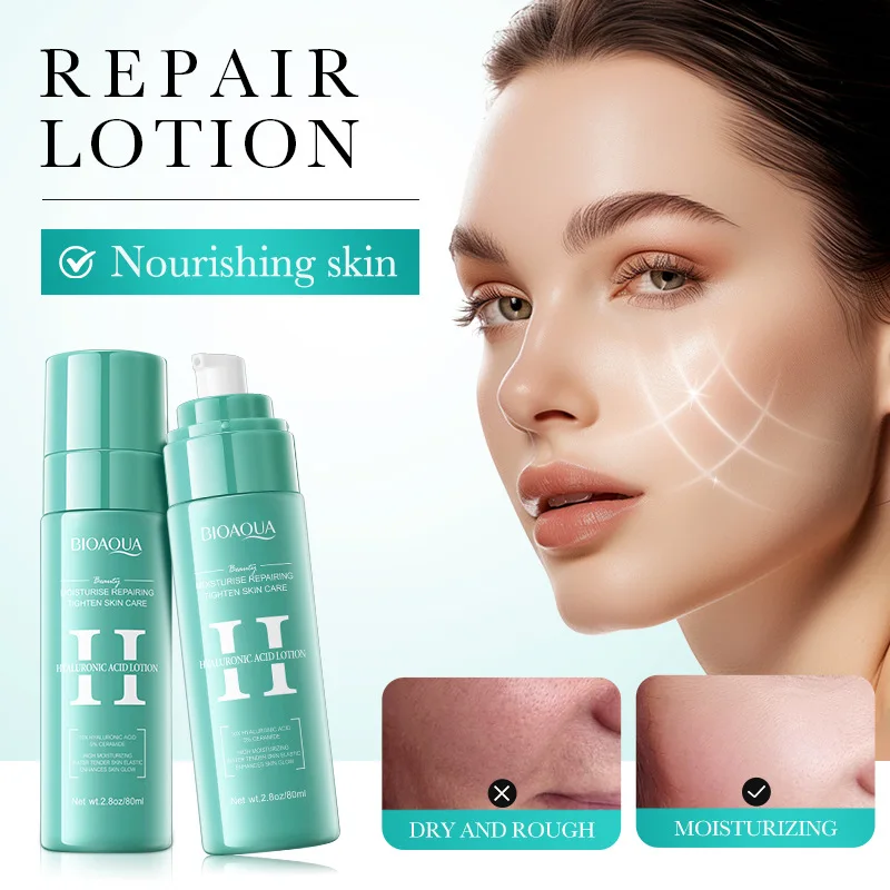 BIOAQUA Beauty Products Moisturizing Repaiping Hyaluronic Acid Lotion Face Moisturizer Lotion for All Skin Types Facial Serum