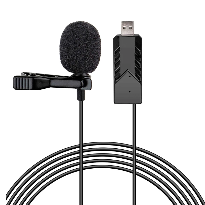 USB Omnidirectional Lavalier Microphone Computer For Yoga TikTok game Live broadcast