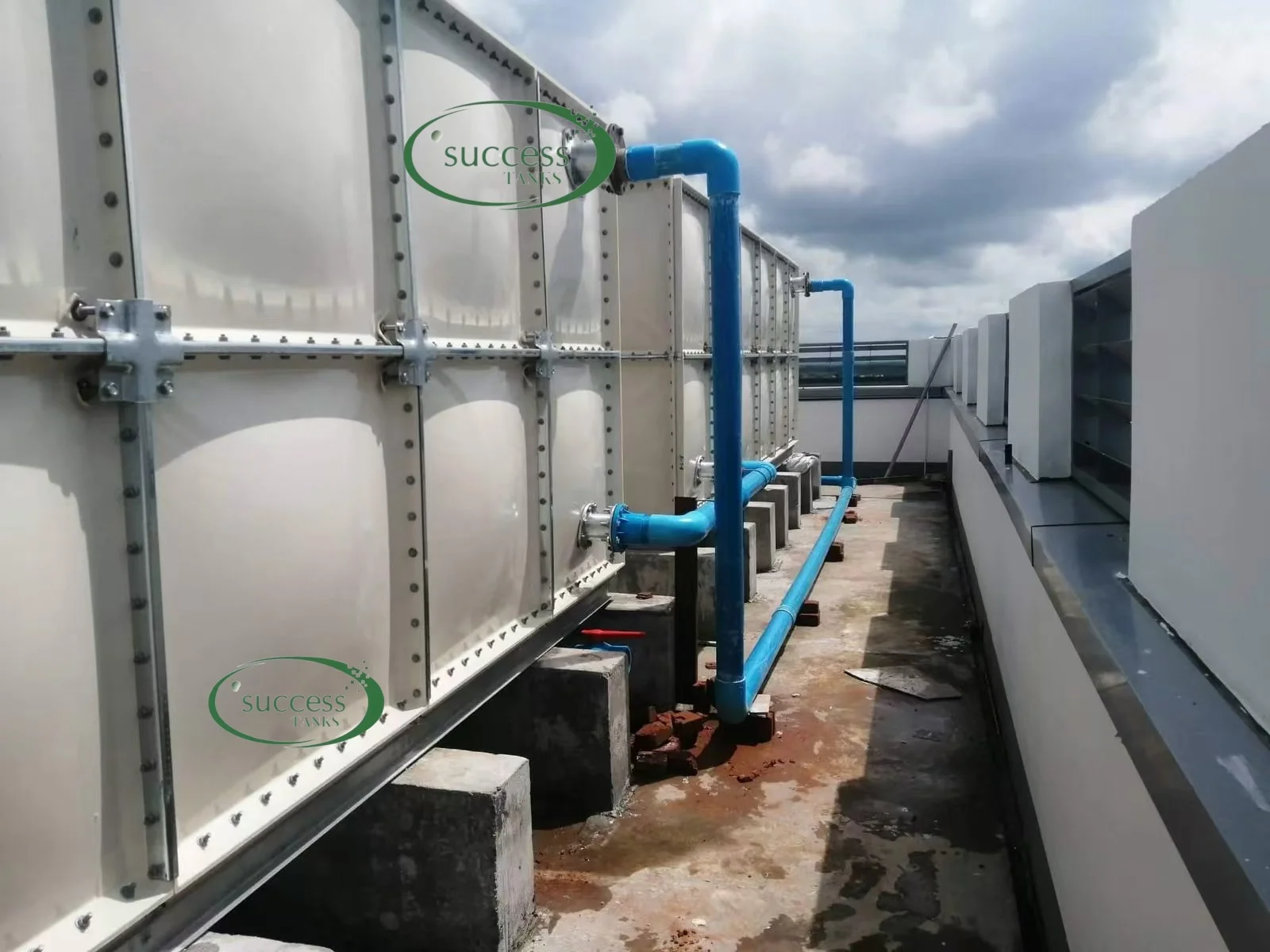 Factory Price Assembled FRP GRP Water Tank Insulation 50000 Liter Gallon Rectangular Reinforced Water Storage Tank Agriculture