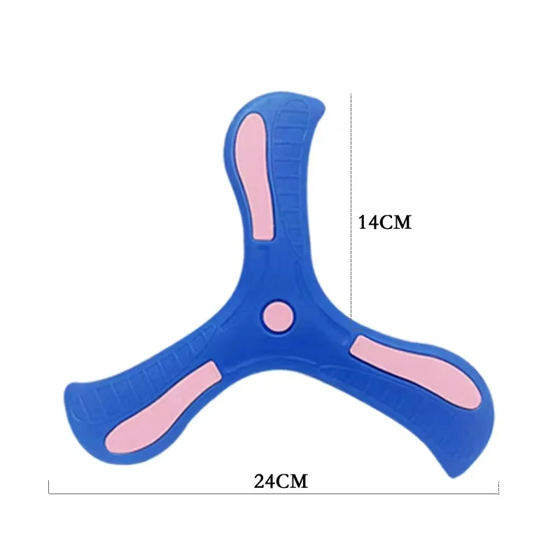 Juice Pet Outdoor Manufacturer Wholesale Pets Training Toy Soft EVA Foam Throwing Returning Boomerang Sport Kids Outdoor Toys