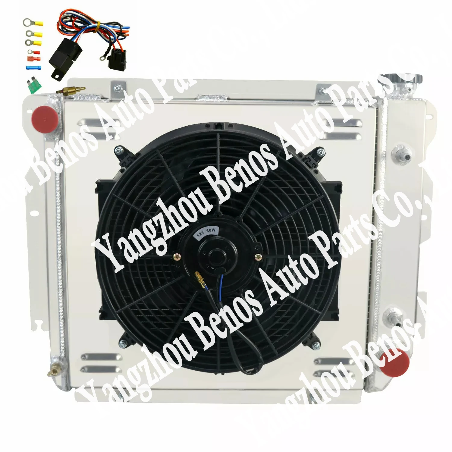 4 Rows Shroud Fan Radiator For Nissan GU PATROL Y61 PETROL 4.5L MT 1997-2001