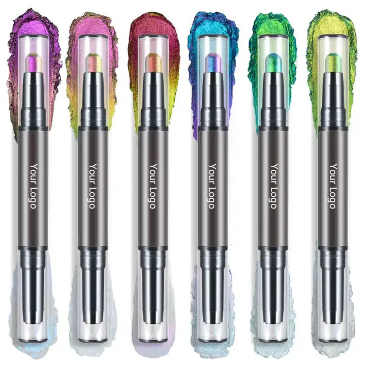 MLM Custom Makeup Glitter Supplier Custom Chameleon Eye shadow High Pigment Vegan Cruelty-Free Hightlighting Eyeshadow Stick