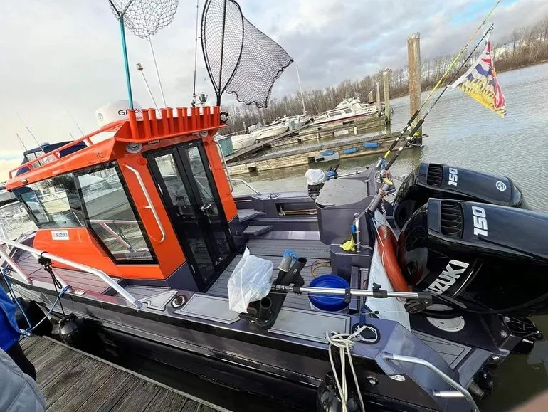 24ft leisure boat aluminum fishing boat all welded fishing boat for sale