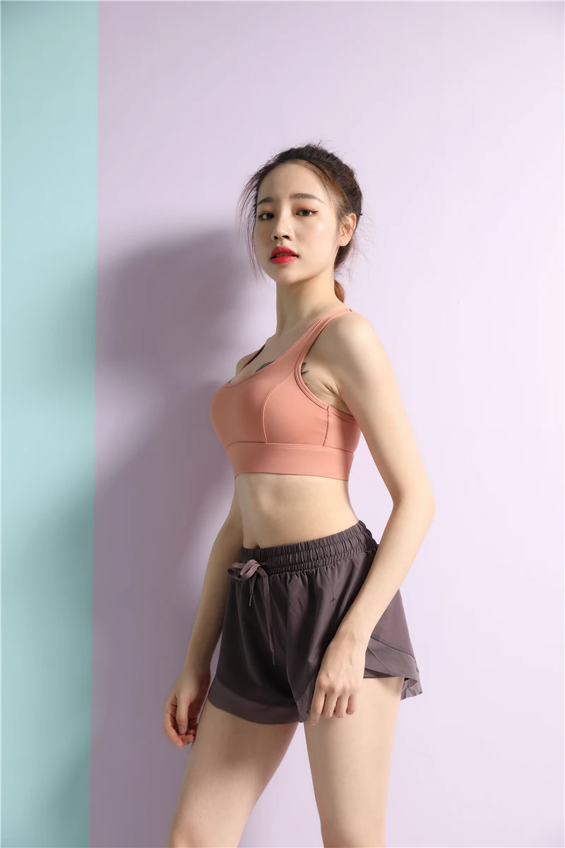 
Women Sports Yoga Shorts Lace Layer Workout Fitness Sports Running Shorts 