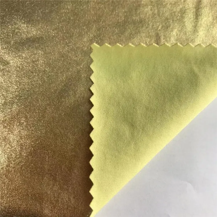 China Manufacturer Wholesale Luxury fashion gold fabric for dress sexy swimwear fabric