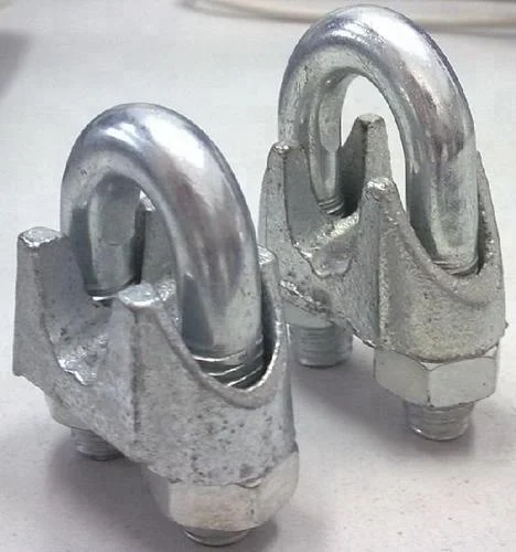 Malleable steel galvanized fastening hardware DIN 741 wire rope clip