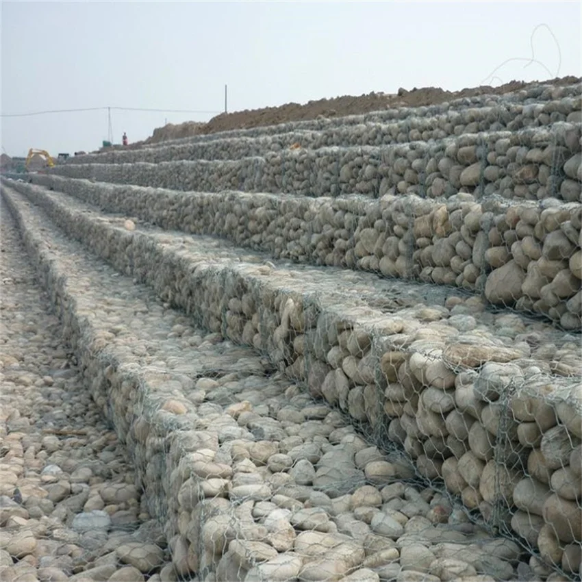 Source manufacturer stone cage welded galvanized iron wire mesh metal gabion fence decorative wall gabion box for garden