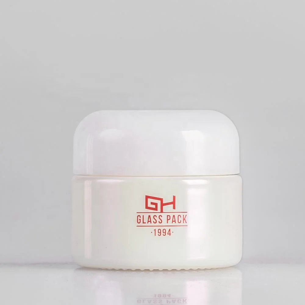 
Opal glass jar and essential oil bottle cosmetics container for skincare packaging 