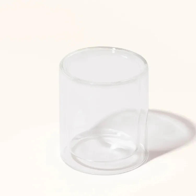Wholesale Colored Double Wall Borosilicate Glass Tube Candle Vessel Candle Jar Candle Holder