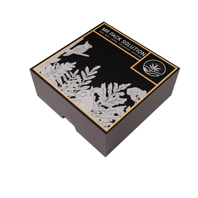 Wholesale Paper Packaging Box Pre Stash Box Roll Smell Proof Child Resistant Cone Packaging Paper Box with Divider