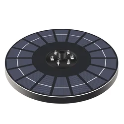 3.5W Solar Fountain Pump Built-in 1500mAH Battery Solar Bird Bath Fountain Pump with 6 Nozzles