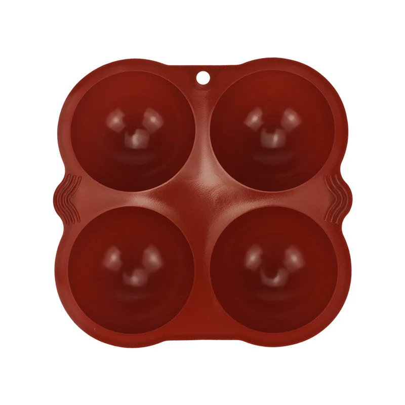 
Factory free sample cake bread 4 holes small squares wholesale silicone molds 
