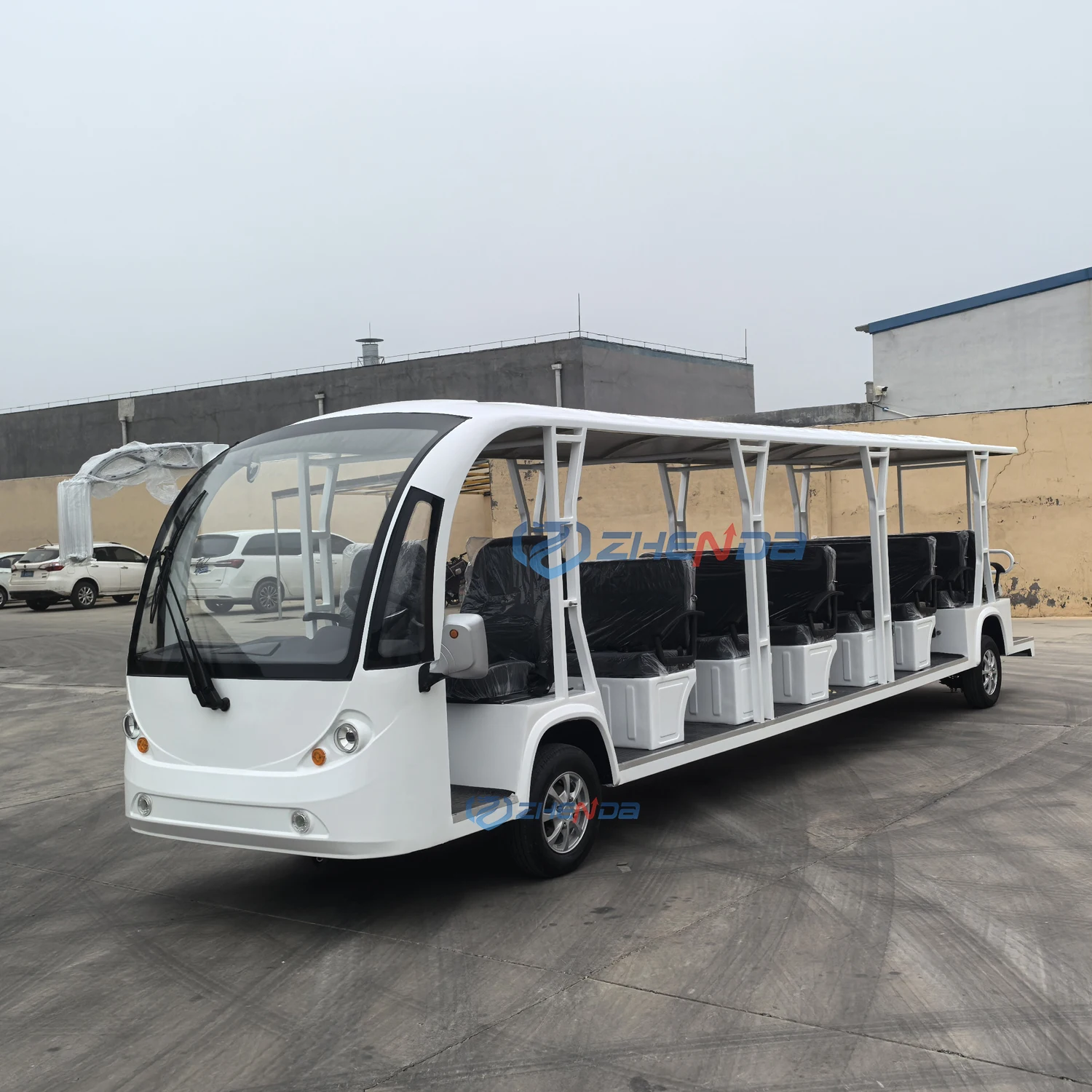 Hot Selling Factory Price 23 Seater Tourist Sightseeing Bus Outdoor Playground Electric for Sale