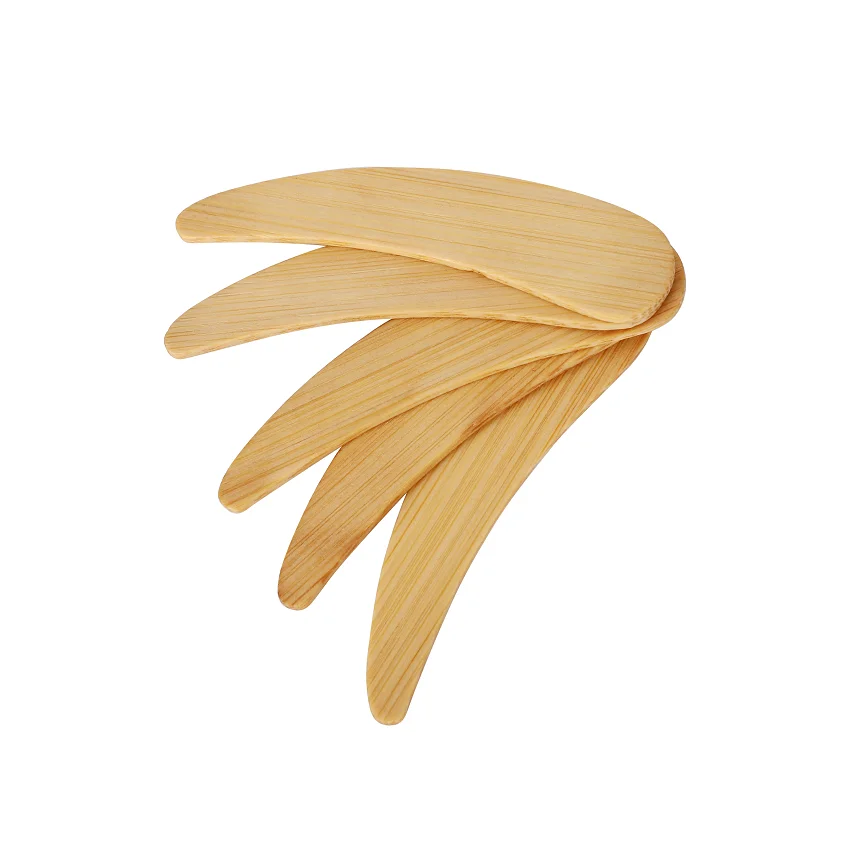 Bamboo vanity face spatulas skin care scrubber facial spatula