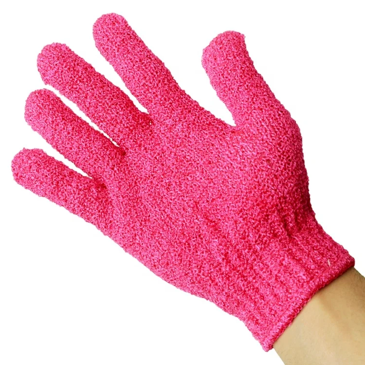 WeFocus Body Spa Massage Dead Skin Cell Remover Custom Deep Clean Soft Nylon Exfoliating Scrubber Shower Bath Gloves