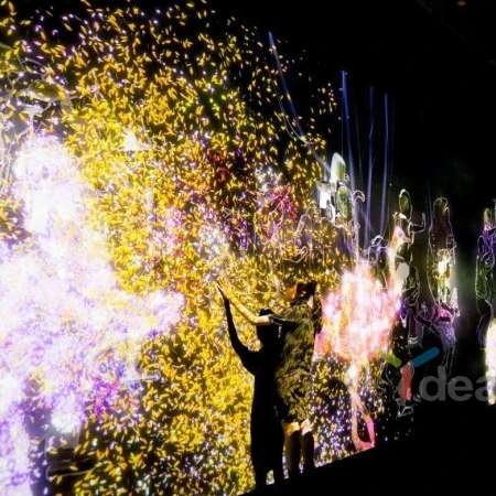 Hot sale professional Indoor outdoor LED  interactive projection floor with 500 free effects