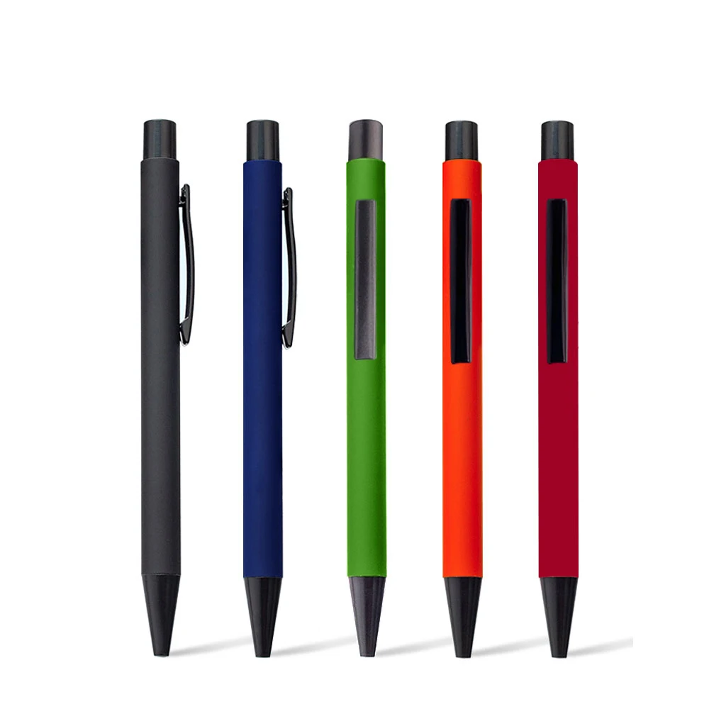 New Design Press Spray Glue Metal Ball Pen Write Smoothly Ample Supply Of Goods Advertising Gift Ballpoint Pen Custom Logo