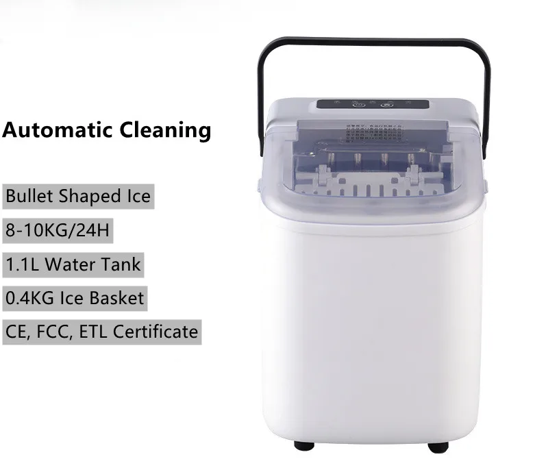 Potable Mini Ice Maker Self Cleaning Machine instant Ice Makers for home, School, office and party use