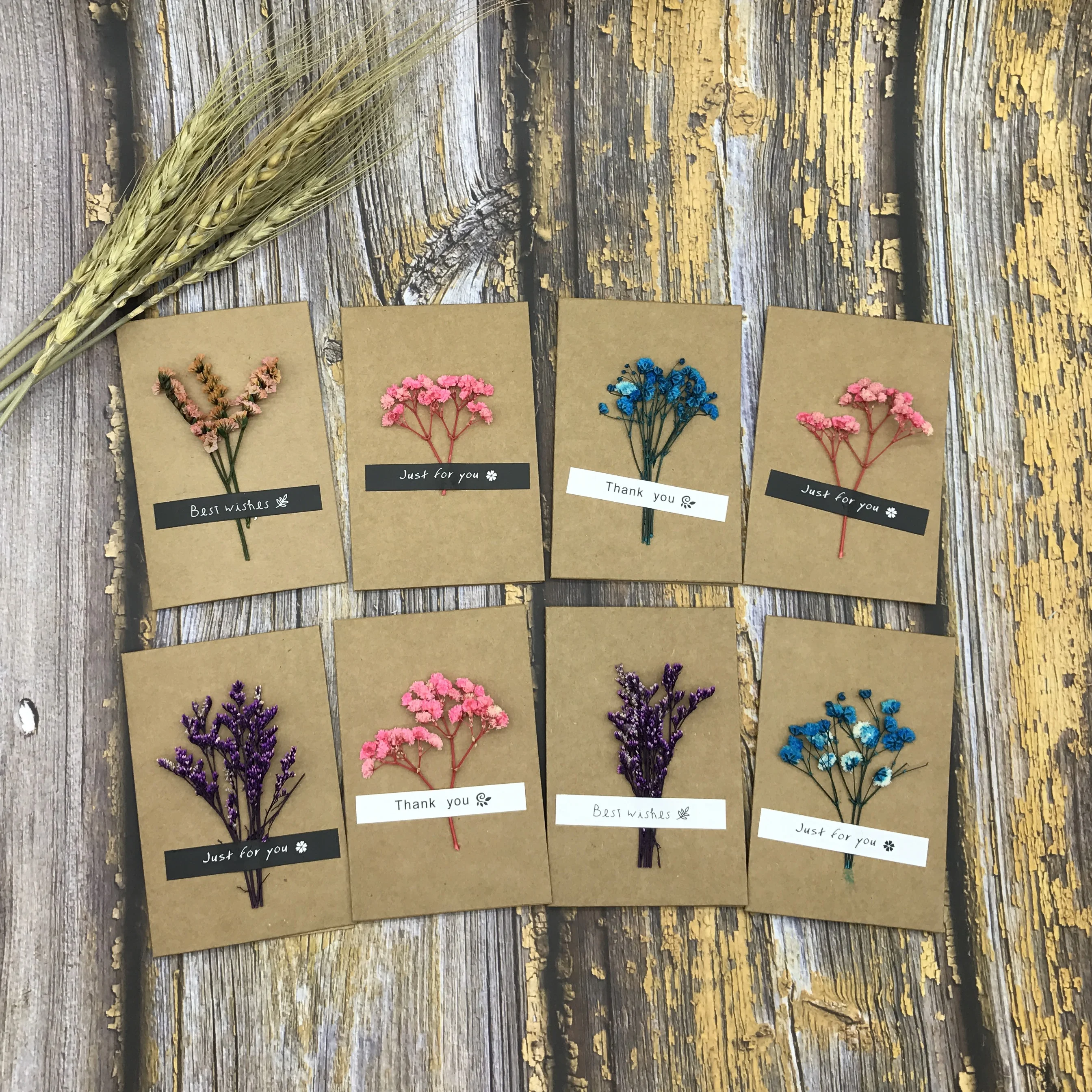 
100pcs/lot Mixed style Wedding Birthday party invitation card Thank you card Novelty Flower Greeting card 