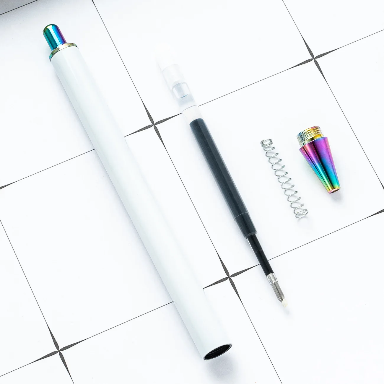 Promotional Metal Pen Sublimation Press Retractable Pen with Clip Sublimation Pen