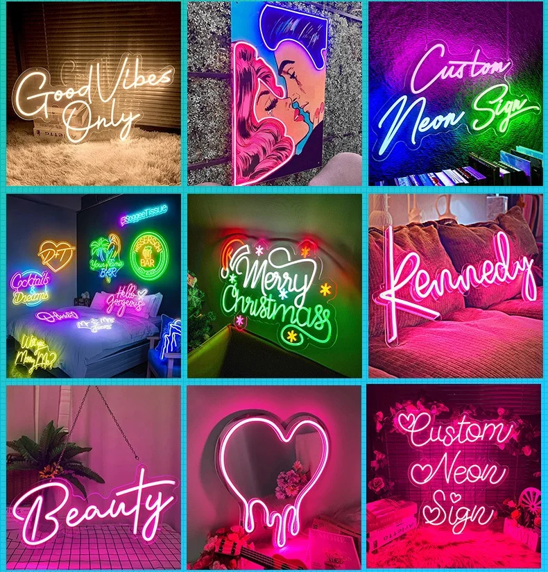 Wholesale Custom Led Neon Lights Birthday Party Wedding Bar Bedroom Home Decor Neon Lights