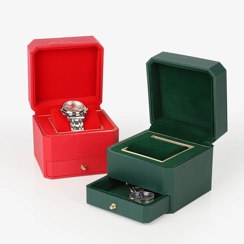 SUNDO OEM ODM High-quality watch box organizer gift box man watch and bracelet custom PU leather paper watch box & cases