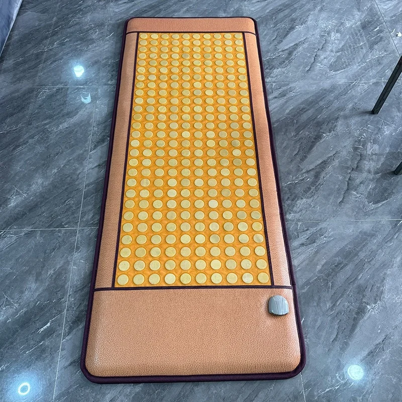 Natural jade stone mattress  spa stores germanium gemstone mat relax chinese tourmaline jade sofa mattress