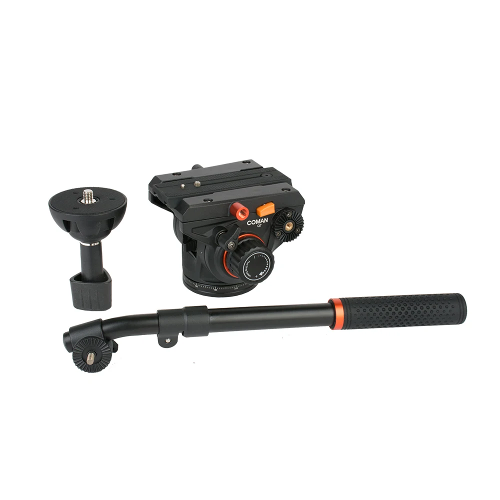 Coman new design 75MM ball bowl base  professional fluid ball head for video tripod Q7 dslr camera