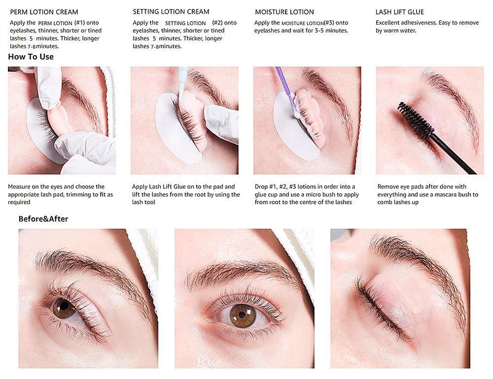 Floral Scented Lash Lift Solution 5 Minutes Fast Eyelash Lift Solution Sachet Curl Up To 45 Days Brow Lift Lamination
