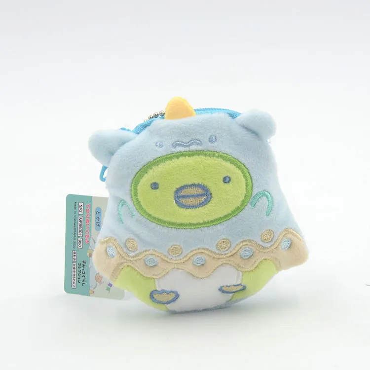 10 см Sumikkogurashi мультфильм аниме брелок кулон бумажник мини плюшевый игрушки животных