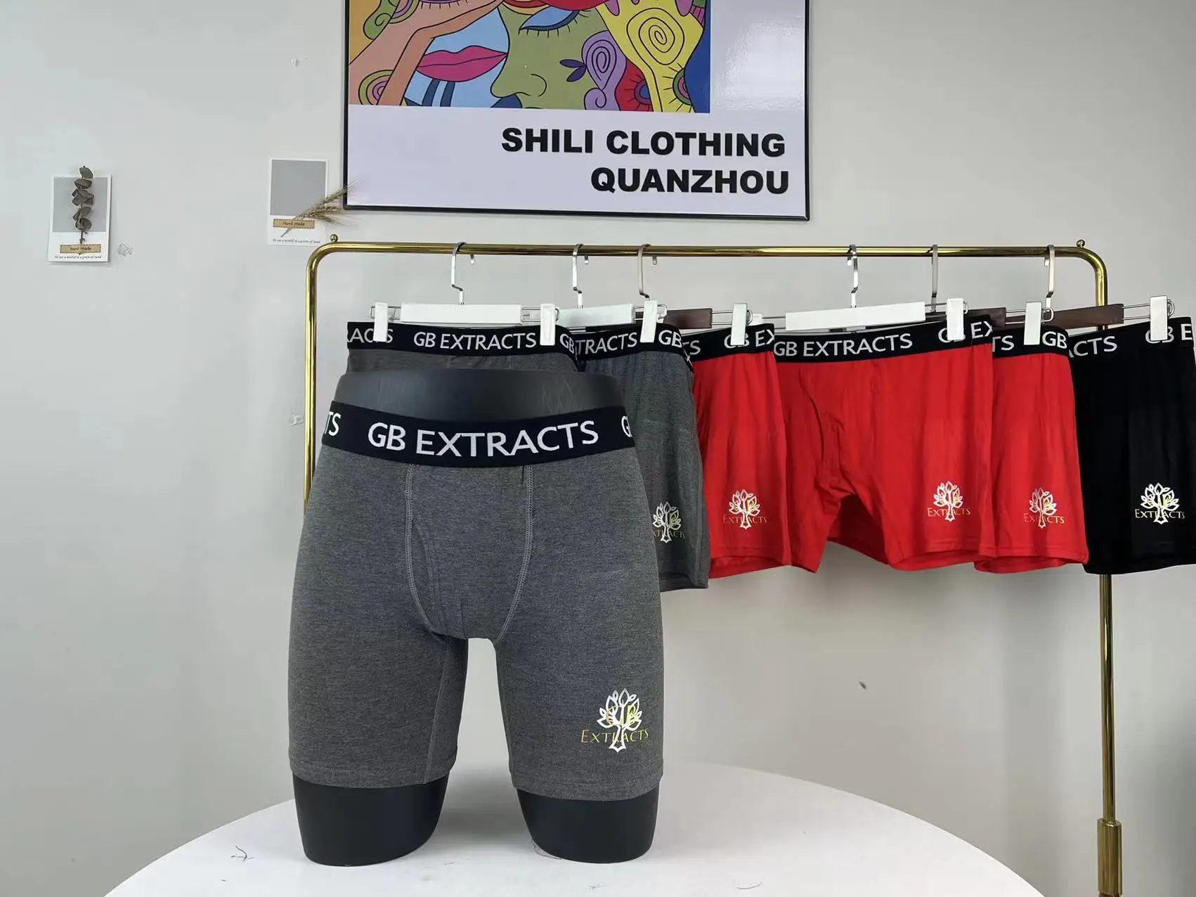 Комплект нижнего белья из бюстгальтера и трусов красные трусы-боксеры для мальчиков вискозы женские трусы с длинными штанинами спортивные хлопковые индивидуальным логотипом под заказ нижнее белье