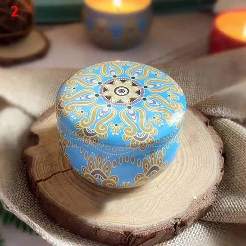 Long-Lasting Fragrance Handmade Scented Candles Customizable Label Luxury Vintage Tin Scented Candle