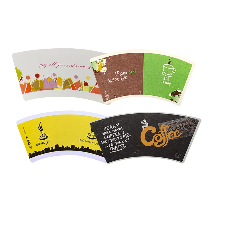 2023 Cup Stock Paperboard Single/Double PE Coated Paper Cup Fan