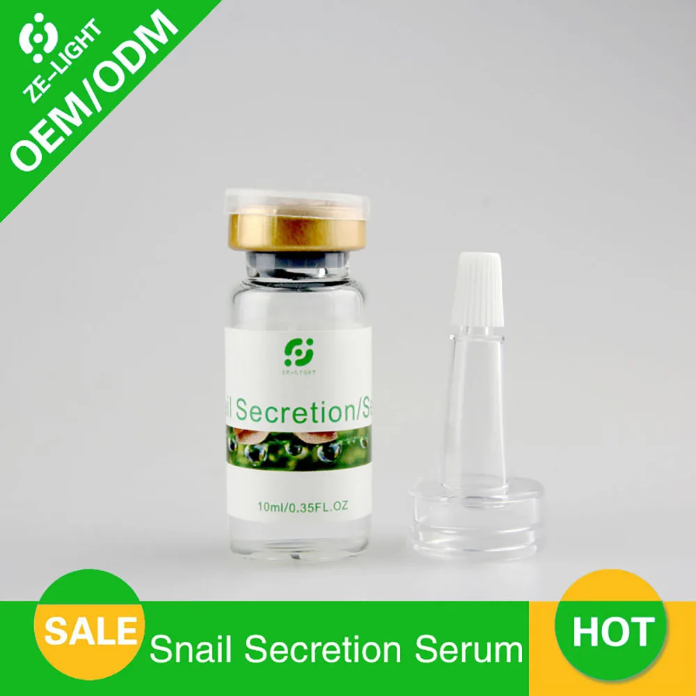 High quality snail100% hyaluronicy acidy liquid whitening spot shrink pores ampoule anti-acne regenerative Skin Care Serum
