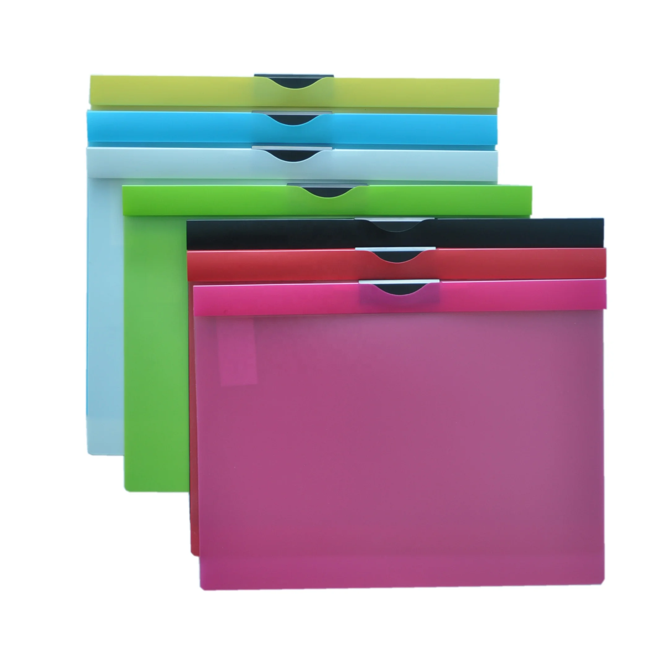 Durable A4 Assorted Color Clip File , pack 1pc