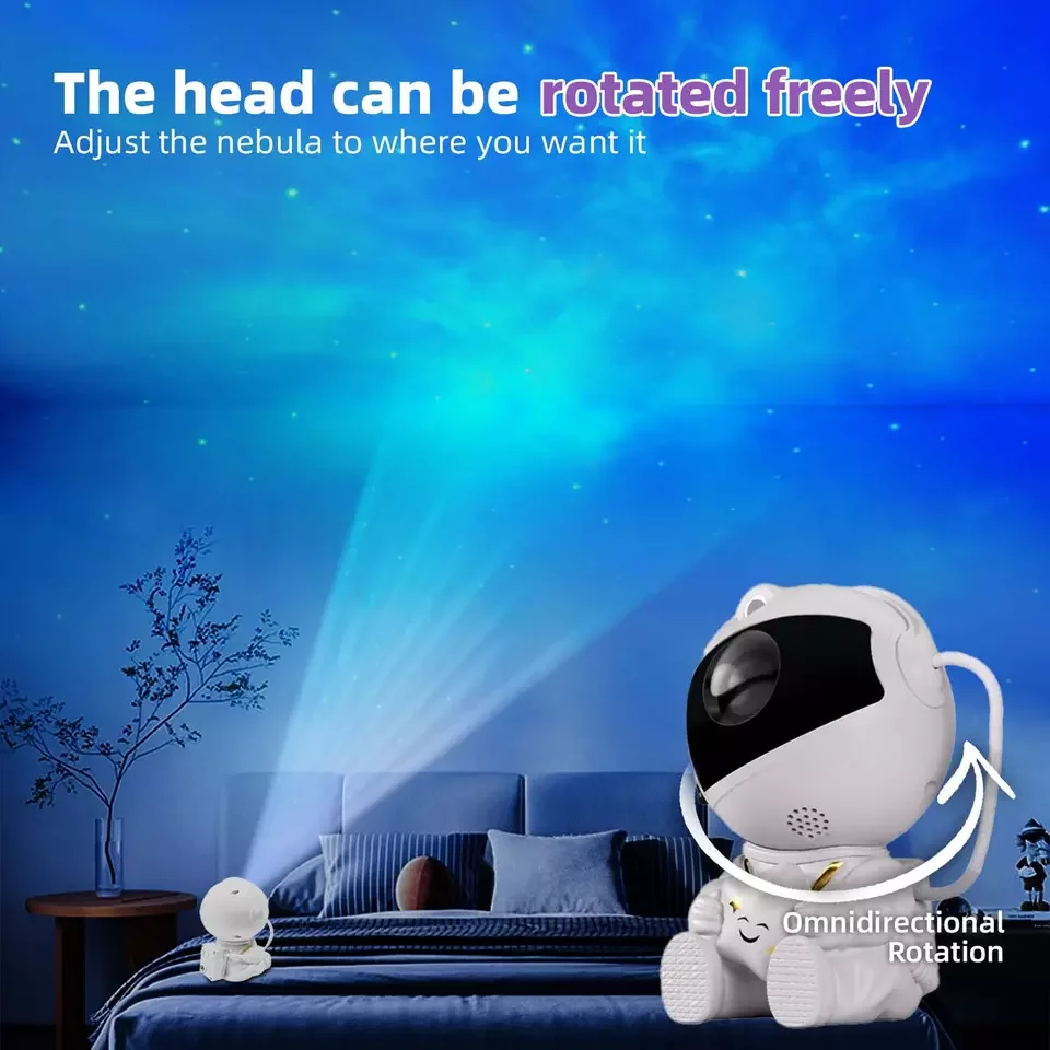 Smart Bedroom Aurora Colorful Starry Light Astronaut Star Light Projector Living Room Night