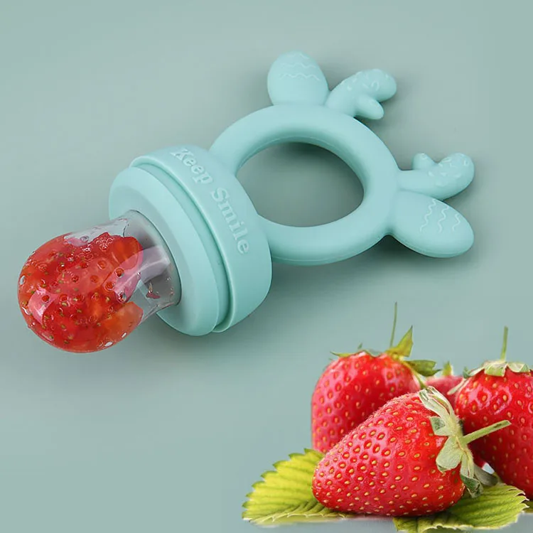Оптовая продажа, детский прорезыватель из мягкого силикона трех размеров для зубов, Детская кормушка для фруктов