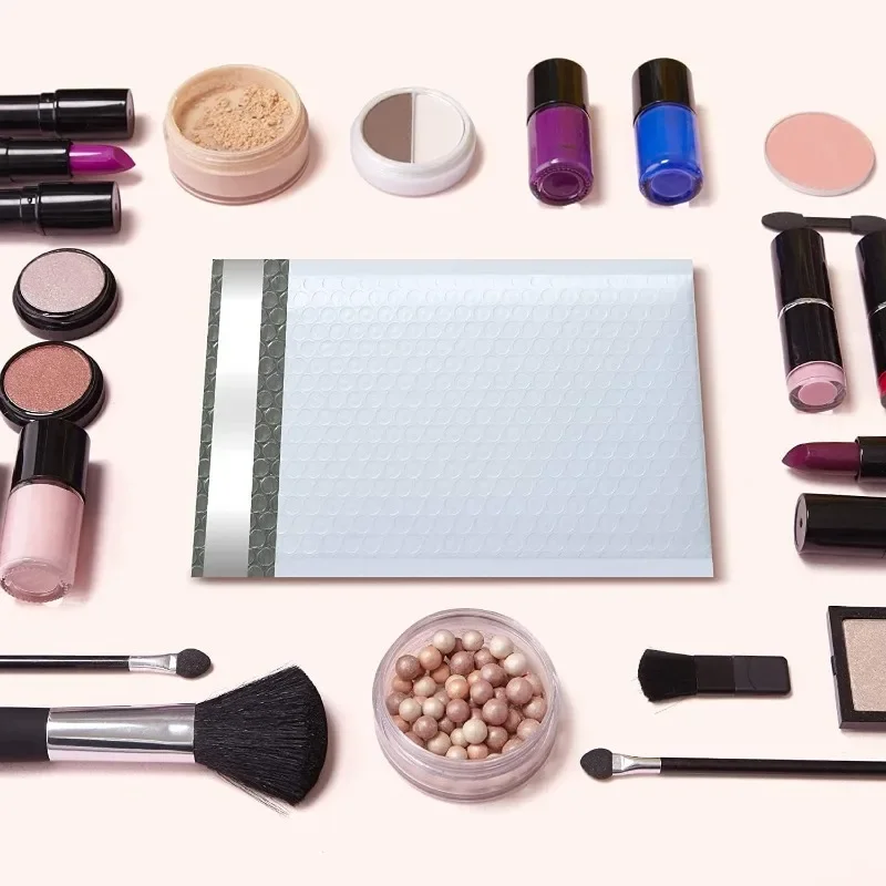 logo design for free Envelopes White Foam Shipping Waterproof Poly Bubble Mailers Pad Self Seal Packing Bags 11/15/23Cm