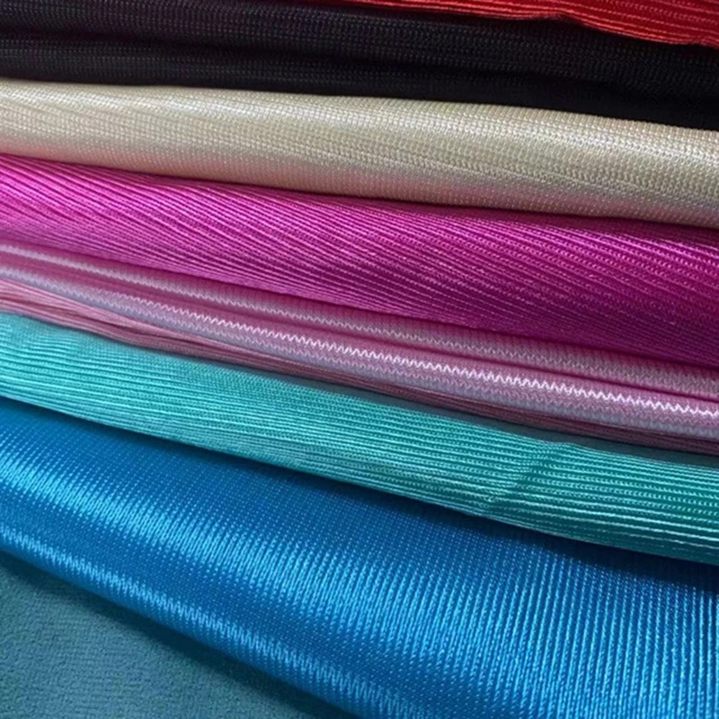 Directly Factory sale brush 75D polyester knit mesh lining pocket flag fabric