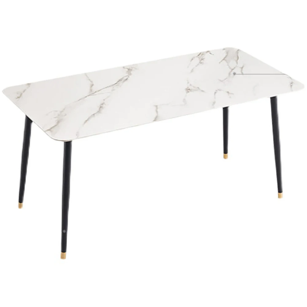 Rectangular Ginza 8 Seater Metal Stone Italian Modern Dinning Tables Luxury Tables Marble Top Dining Laminated Table