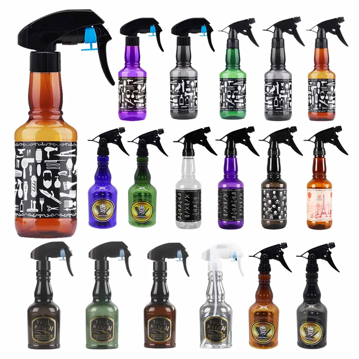 Fine Mist Spray Bottle Vintage Oil Head Shaped Water Bottle Sterilizing Spray Bottle Hair Styling Spray Kettle