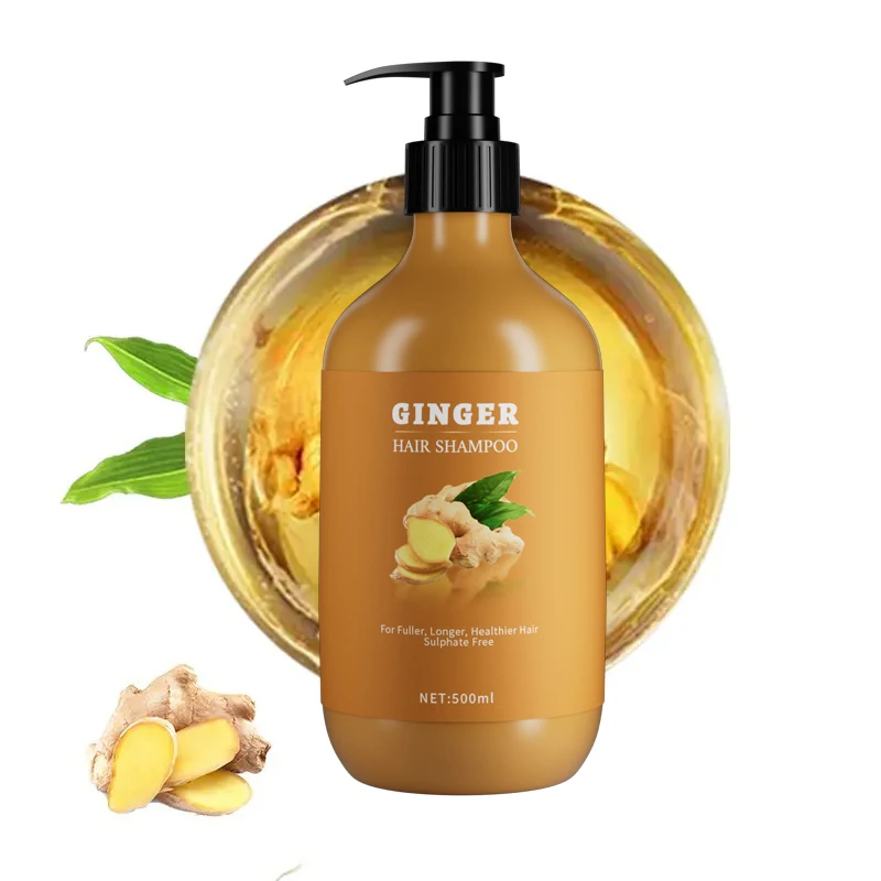 Ginger hair Shampoo and Conditioner for Deep Cleansing Dandruff Frizz Smooth Hair
