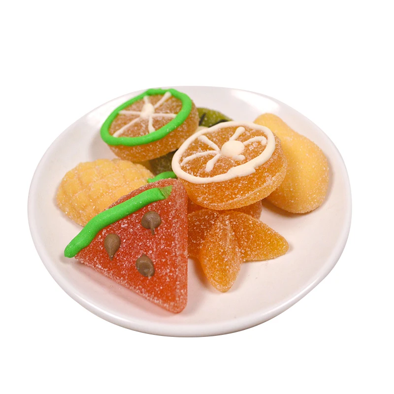 Wholesale White Valentine Twist Multicolor Teddy Bear Shape Sweet Marshmallow Candy