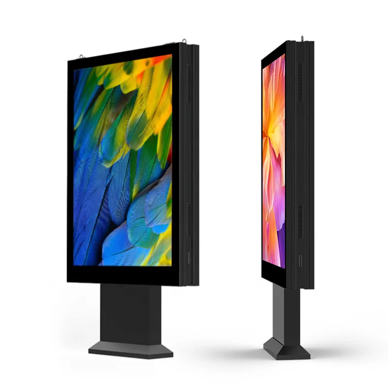 Outdoor Aluminum Profiles Digital Signage And Displays 3d Anti Glare Led Billboard Outdoor Advertising Lift Off Door