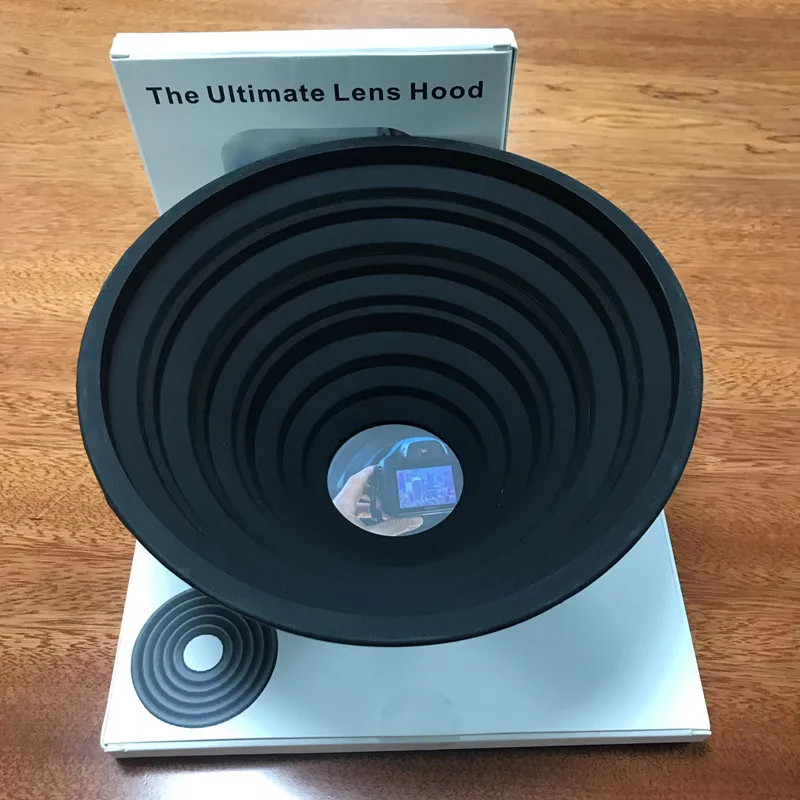 Matte Cover Micro SLR Ultimate Lens Hood Anti-glass Reflective Cover Lens Foldable Soft Sun Hood Silicone Lens Covers