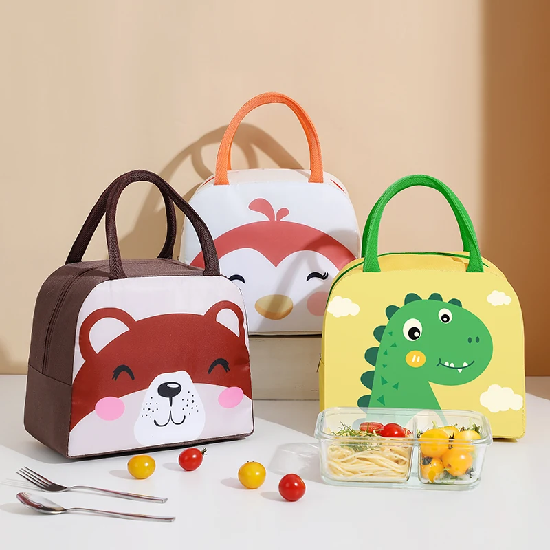 Cartoon Lunch Bag For Kids Mini Lunch Bag Insulated Box Thermal Food Cooler Bag
